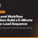 GoHighLevel workflow automation guide: building a 5-minute speed-to-lead sequence